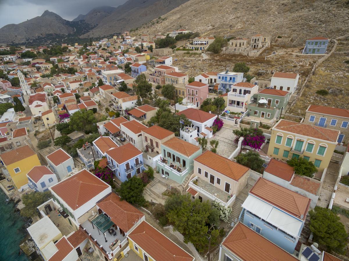 Roulas Apartments Chalki Town Exterior photo